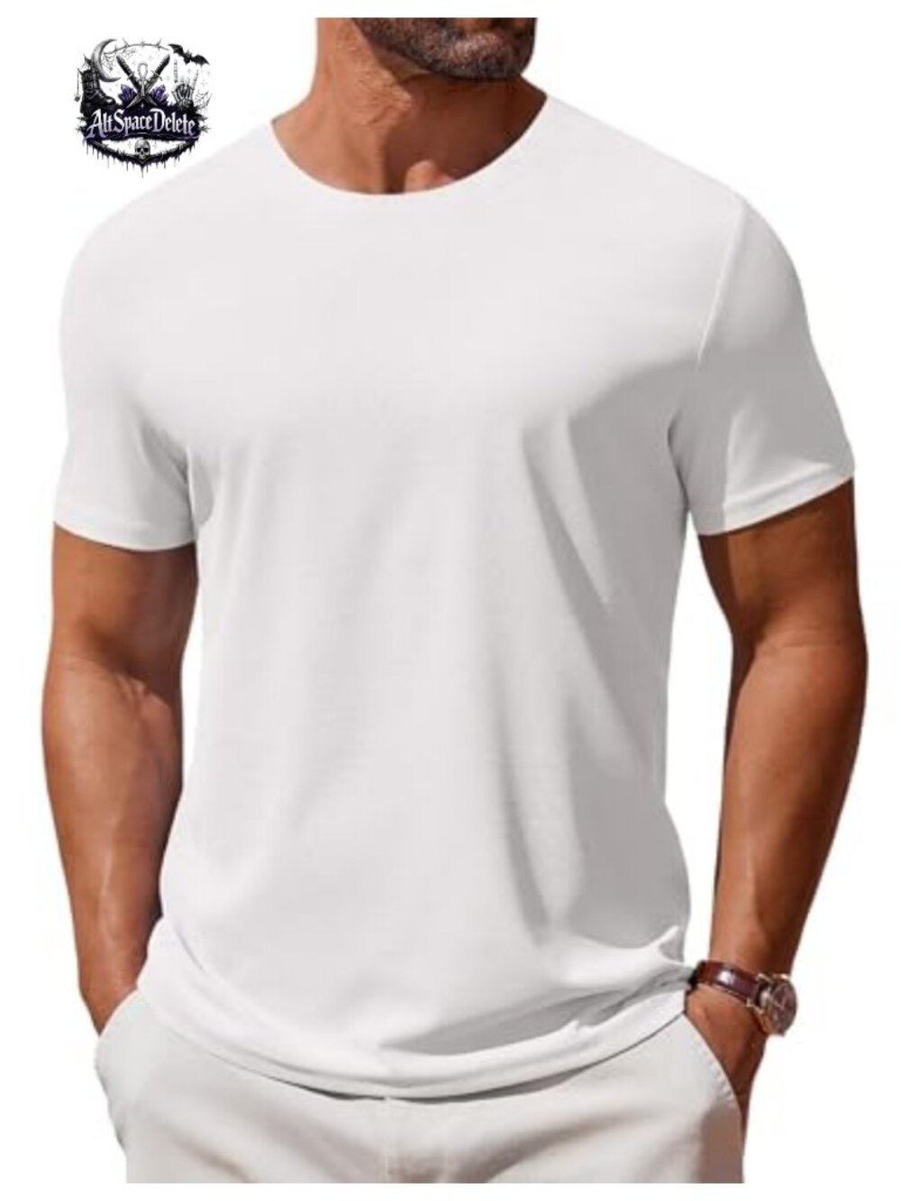 Men's Short Sleeve Crew Neck T-Shirt Basic Casual Summer Tee
